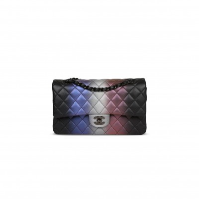 CHANEL CALFSKIN QUILTED OMBRE MEDIUM CLASSIC FLAP BAG A01112 (25.5*15*6cm)